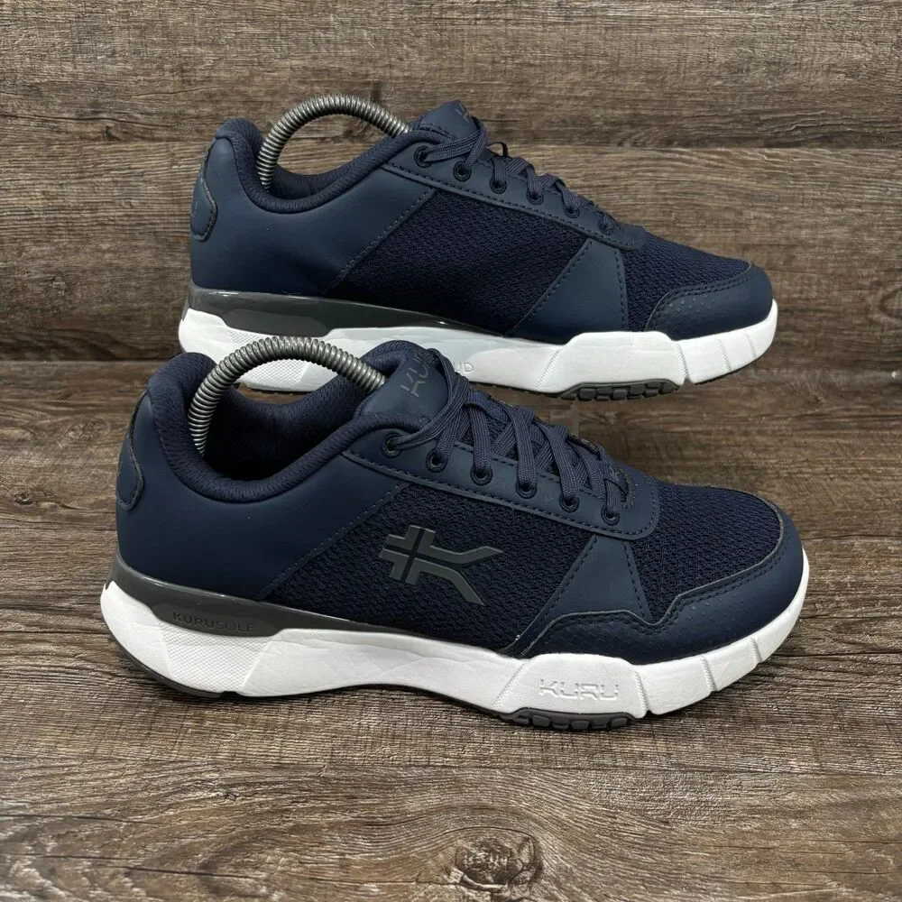 Kuru Quantum 2 Shoes Men's 8.5 Wide Indigo Blue Slate Gray Walking Running